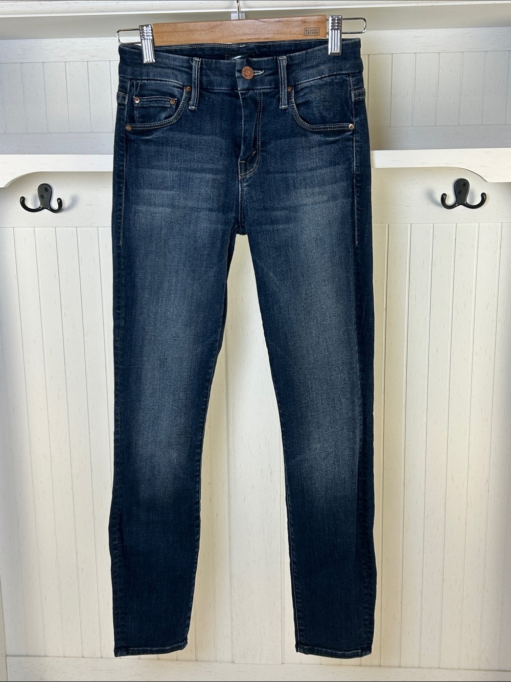 Mother The Looker Here Kitty Kitty Skinny Crop Jeans Size 24